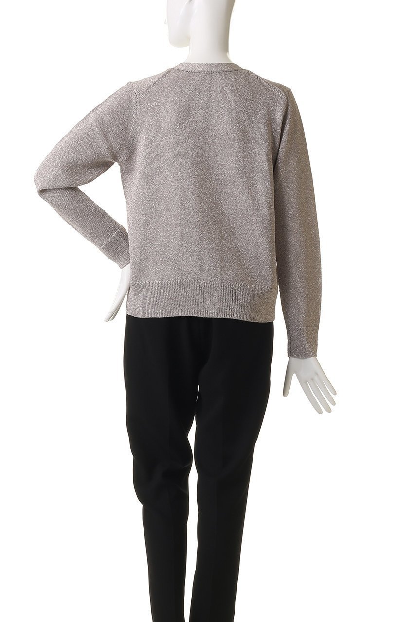 【エブール/ebure】のブライトラメリリヤーン Vネックニットカーディガン 人気、トレンドファッション・服の通販 founy(ファニー) 　ファッション　Fashion　レディースファッション　Fashion for Women　トップス・カットソー　Cut & Sew Tops　ニット　Knit Tops & Sweaters　カーディガン・羽織り　Layered Style Cardigans　Vネックトップス　V-Neck Tops / V-Cut Neckline Shirts　アクセサリー　Fashion Accessories　カーディガン　Cardigan, Knitwear　シンプル　Simple, Minimal　タンク　Tank Top, Sleeveless Top　エレガント 上品　Elegant　other-4|ID: prp329100004626465 ipo3291000000035771212