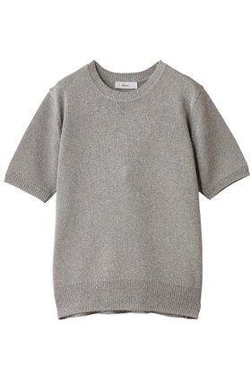 【エブール/ebure】 ブライトラメリリヤーン ハーフスリーブニットプルオーバー人気、トレンドファッション・服の通販 founy(ファニー) ファッション Fashion レディースファッション Fashion for Women トップス・カットソー Cut & Sew Tops ニット Knit Tops & Sweaters カジュアルプルオーバー・ニットトップス Pullovers & Knit Tops / Casual Pullovers シンプル Simple, Minimal ボトム Bottoms, Lower Wear 半袖 Short Sleeve, Half Sleeve |ID:prp329100004626467