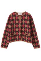 【マルティニーク/martinique】の【l heritage martinique】アーガイルジャケットカーディガン キャメル|ID: prp329100004626471 ipo3291000000033245274