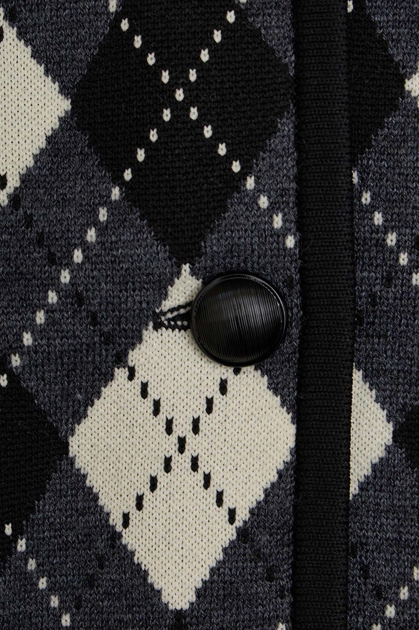 【マルティニーク/martinique】の【l heritage martinique】アーガイルジャケットカーディガン 人気、トレンドファッション・服の通販 founy(ファニー) 　ファッション　Fashion　レディースファッション　Fashion for Women　おすすめ　Recommended / Our Picks　カーディガン　Cardigan, Knitwear　ジャカード／ジャガード　Jacquard, Woven Pattern　ジャケット　Jacket, Outerwear　セットアップ　Set-Up, Coordinated Outfit　ポケット　Pocket, Pocket Detail　マニッシュ　Mannish, Boyish　ミックス　Mix, Mixed Style　モノトーン　Monotone, Black and White　秋　Autumn　羽織　Haori, Light Jacket　other-6|ID: prp329100004626471 ipo3291000000036104608