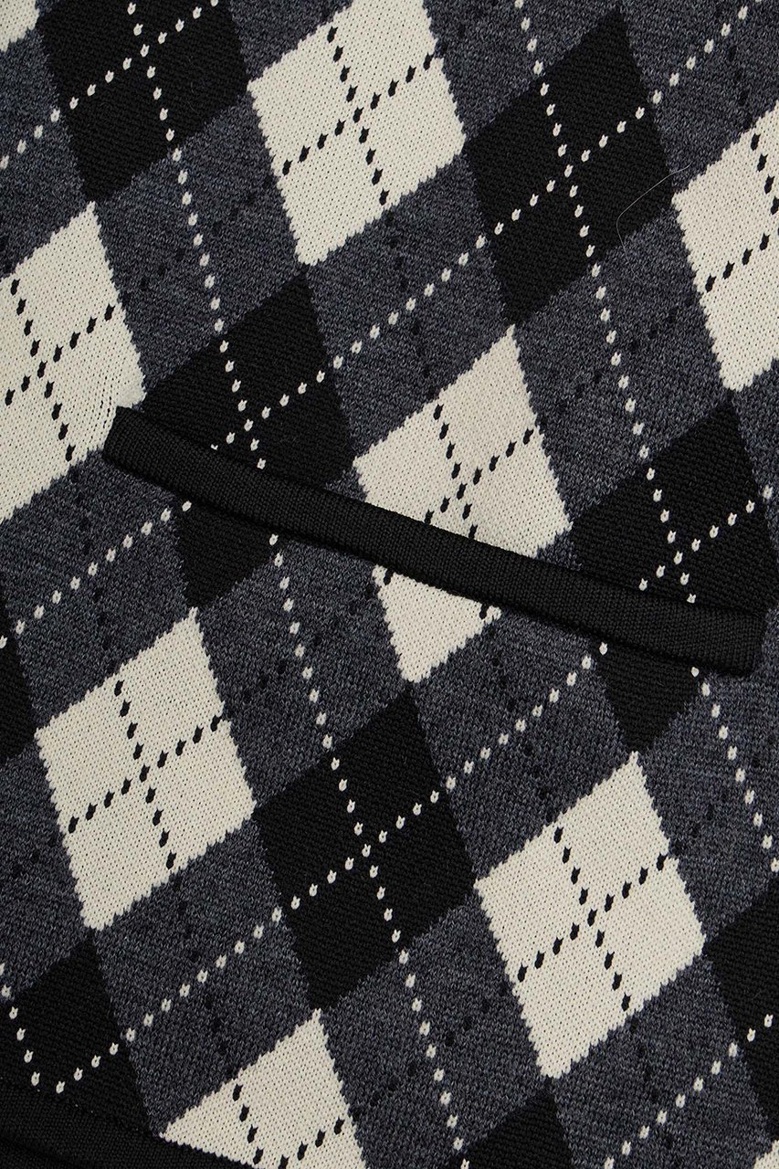 【マルティニーク/martinique】の【l heritage martinique】アーガイルジャケットカーディガン 人気、トレンドファッション・服の通販 founy(ファニー) 　ファッション　Fashion　レディースファッション　Fashion for Women　おすすめ　Recommended / Our Picks　カーディガン　Cardigan, Knitwear　ジャカード／ジャガード　Jacquard, Woven Pattern　ジャケット　Jacket, Outerwear　セットアップ　Set-Up, Coordinated Outfit　ポケット　Pocket, Pocket Detail　マニッシュ　Mannish, Boyish　ミックス　Mix, Mixed Style　モノトーン　Monotone, Black and White　秋　Autumn　羽織　Haori, Light Jacket　other-7|ID: prp329100004626471 ipo3291000000036104609