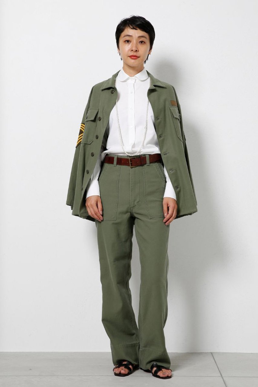 【マディソンブルー/MADISONBLUE】のFATIGUE PANTS LBS ファティーグ パンツ 人気、トレンドファッション・服の通販 founy(ファニー) 　ファッション　Fashion　レディースファッション　Fashion for Women　パンツ　Pants & Trousers　サテン　Satin, Glossy Fabric　ポケット　Pocket, Pocket Detail　ミリタリー　Military, Army Style　再入荷　Restock / Back in Stock　別注　Limited Edition, Custom Order　猫　Cat, Kitty　other-6|ID: prp329100004626474 ipo3291000000033245300