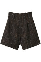 【ランバン オン ブルー/LANVIN en Bleu】のツイードメルトン ショートパンツ カーキ|ID: prp329100004626475 ipo3291000000035771257