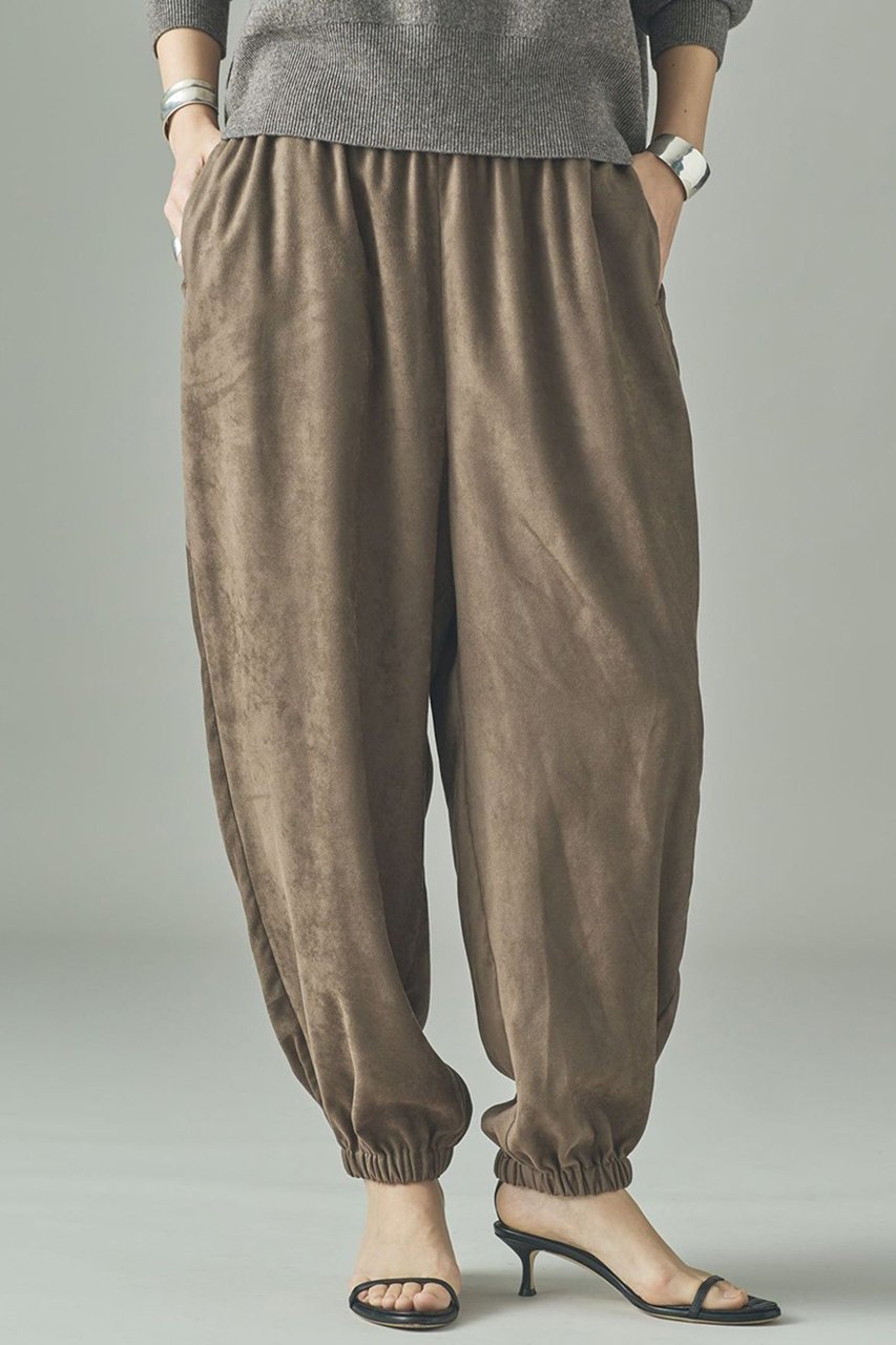【カレンソロジー/Curensology】のフェイクスウェードバルーンパンツ 人気、トレンドファッション・服の通販 founy(ファニー) 　ファッション　Fashion　レディースファッション　Fashion for Women　パンツ　Pants & Trousers　2025年　2025　2025-2026秋冬・A/W　Autumn/Winter 2025–26 AW25–26　カットソー　Cut and Sewn Top　ストレッチ　Stretch, Stretchy Fabric　バルーン　Balloon, Balloon Silhouette　リラックス　Relax, Relaxed Fit　日本製　Made In Japan　A/W・秋冬　Autumn/Winter　 other-1|ID: prp329100004626478 ipo3291000000033245331