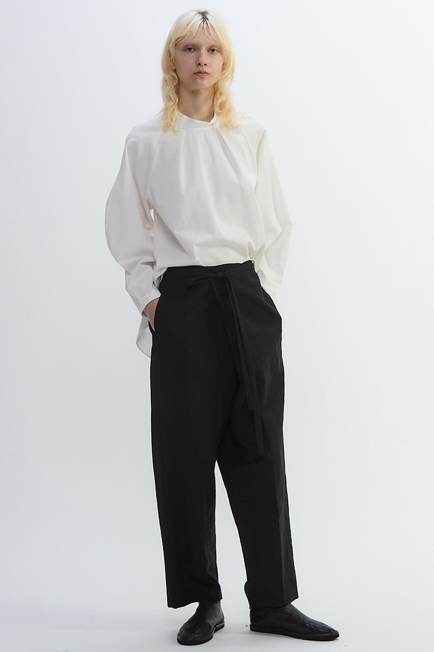 【プレインピープル/PLAIN PEOPLE】のリネンウールタンブラーワッシャーテーパード巻パンツ 人気、トレンドファッション・服の通販 founy(ファニー) 　ファッション　Fashion　レディースファッション　Fashion for Women　パンツ　Pants & Trousers　フィット　Fit, Slim Fit　フロント　Front, Front Design　リネン　Linen, Linen Fabric　ワッシャー　Washer, Crinkled Finish　other-4|ID: prp329100004626481 ipo3291000000035451907