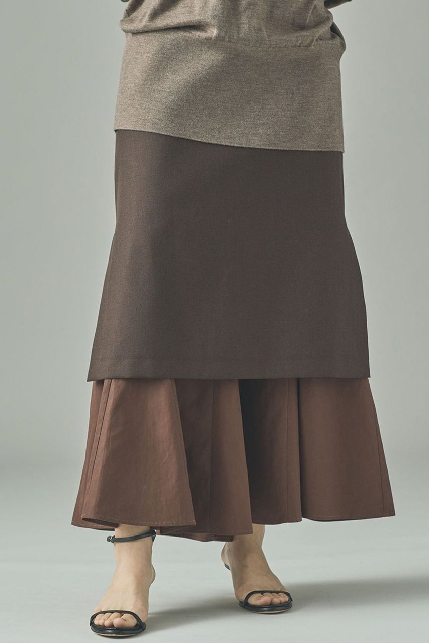 【カレンソロジー/Curensology】のレイヤーマーメイドスカート 人気、トレンドファッション・服の通販 founy(ファニー) 　ファッション　Fashion　レディースファッション　Fashion for Women　スカート　Skirts　ロングスカート　Long Skirts / Maxi & Midi Skirts　2025年　2025　2025-2026秋冬・A/W　Autumn/Winter 2025–26 AW25–26　おすすめ　Recommended / Our Picks　シンプル　Simple, Minimal　フロント　Front, Front Design　ロング　Long, Long-Length　日本製　Made In Japan　A/W・秋冬　Autumn/Winter　other-2|ID: prp329100004626482 ipo3291000000033245364