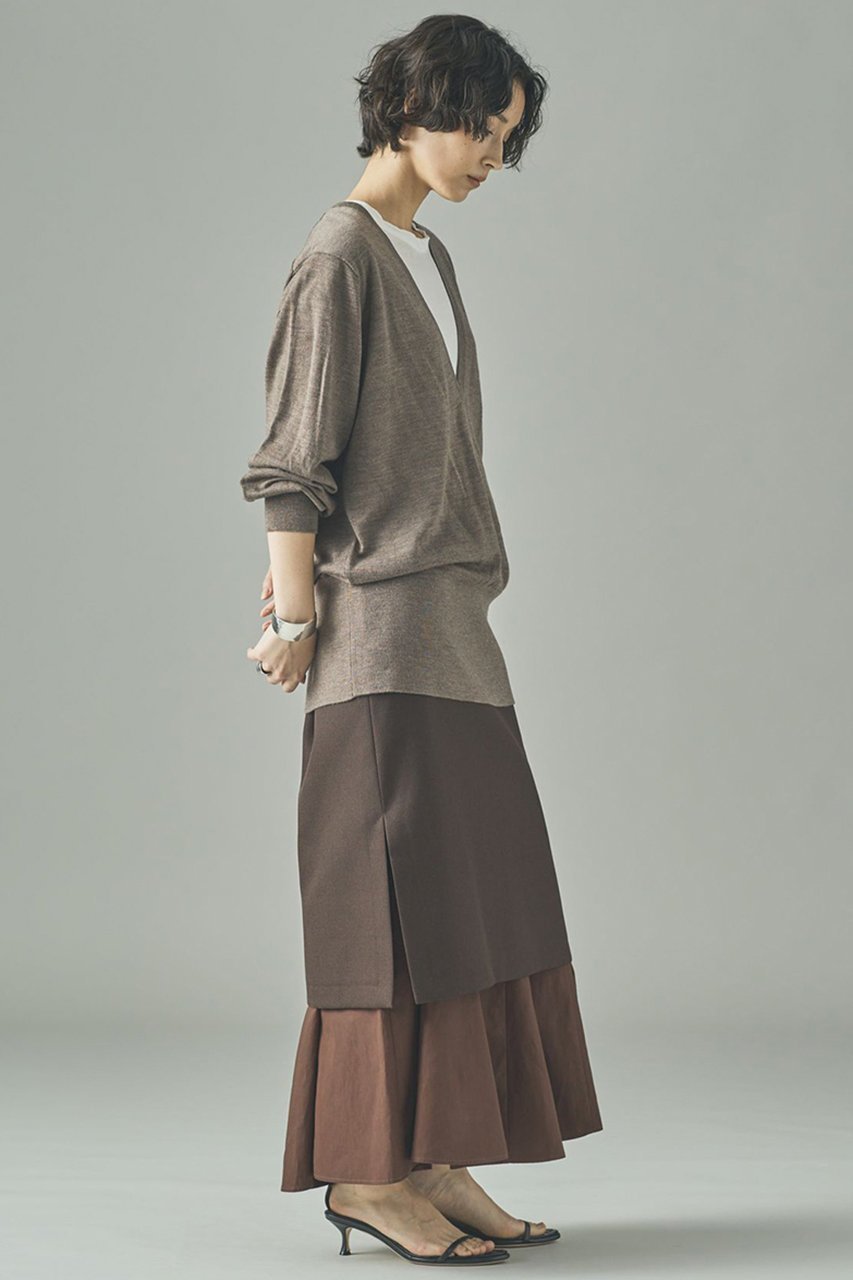 【カレンソロジー/Curensology】のレイヤーマーメイドスカート 人気、トレンドファッション・服の通販 founy(ファニー) 　ファッション　Fashion　レディースファッション　Fashion for Women　スカート　Skirts　ロングスカート　Long Skirts / Maxi & Midi Skirts　2025年　2025　2025-2026秋冬・A/W　Autumn/Winter 2025–26 AW25–26　おすすめ　Recommended / Our Picks　シンプル　Simple, Minimal　フロント　Front, Front Design　ロング　Long, Long-Length　日本製　Made In Japan　A/W・秋冬　Autumn/Winter　other-6|ID: prp329100004626482 ipo3291000000033245368
