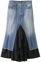【マディソンブルー/MADISONBLUE】の5POCKET REMAKE FRILL SK DENIM 5ポケットリメイクデニムフリルスカート 人気、トレンドファッション・服の通販 founy(ファニー) ファッション Fashion レディースファッション Fashion for Women スカート Skirts ロングスカート Long Skirts / Maxi & Midi Skirts 2025年 2025 2025-2026秋冬・A/W Autumn/Winter 2025–26 AW25–26 デニム Denim, Jeans Material フレア Flare, Flared ロング Long, Long-Length A/W・秋冬 Autumn/Winter thumbnail ブルー|ID: prp329100004626486 ipo3291000000033245392