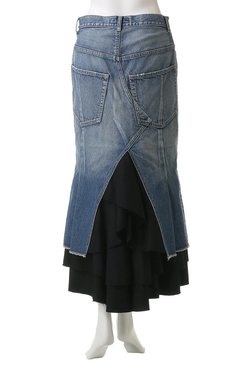 【マディソンブルー/MADISONBLUE】の5POCKET REMAKE FRILL SK DENIM 5ポケットリメイクデニムフリルスカート 人気、トレンドファッション・服の通販 founy(ファニー) 　ファッション　Fashion　レディースファッション　Fashion for Women　スカート　Skirts　ロングスカート　Long Skirts / Maxi & Midi Skirts　デニム　Denim, Jeans Material　フレア　Flare, Flared　ロング　Long, Long-Length　other-4|ID: prp329100004626486 ipo3291000000035888726