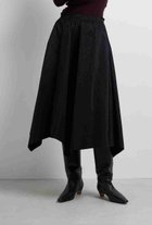 【ランバン オン ブルー/LANVIN en Bleu】のアシンメトリーヘムスカート 人気、トレンドファッション・服の通販 founy(ファニー) ファッション Fashion レディースファッション Fashion for Women スカート Skirts ロングスカート Long Skirts / Maxi & Midi Skirts 2025年 2025 2025-2026秋冬・A/W Autumn/Winter 2025–26 AW25–26 タフタ Taffeta, Structured Fabric ドレープ Drape, Draping Fabric ファブリック Fabric, Textile フレア Flare, Flared ロング Long, Long-Length エレガント 上品 Elegant A/W・秋冬 Autumn/Winter thumbnail ブラック|ID: prp329100004626494 ipo3291000000033245461