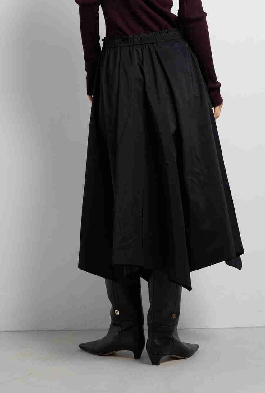 【ランバン オン ブルー/LANVIN en Bleu】のアシンメトリーヘムスカート 人気、トレンドファッション・服の通販 founy(ファニー) 　ファッション　Fashion　レディースファッション　Fashion for Women　スカート　Skirts　ロングスカート　Long Skirts / Maxi & Midi Skirts　2025年　2025　2025-2026秋冬・A/W　Autumn/Winter 2025–26 AW25–26　タフタ　Taffeta, Structured Fabric　ドレープ　Drape, Draping Fabric　ファブリック　Fabric, Textile　フレア　Flare, Flared　ロング　Long, Long-Length　エレガント 上品　Elegant　A/W・秋冬　Autumn/Winter　other-3|ID: prp329100004626494 ipo3291000000033245463