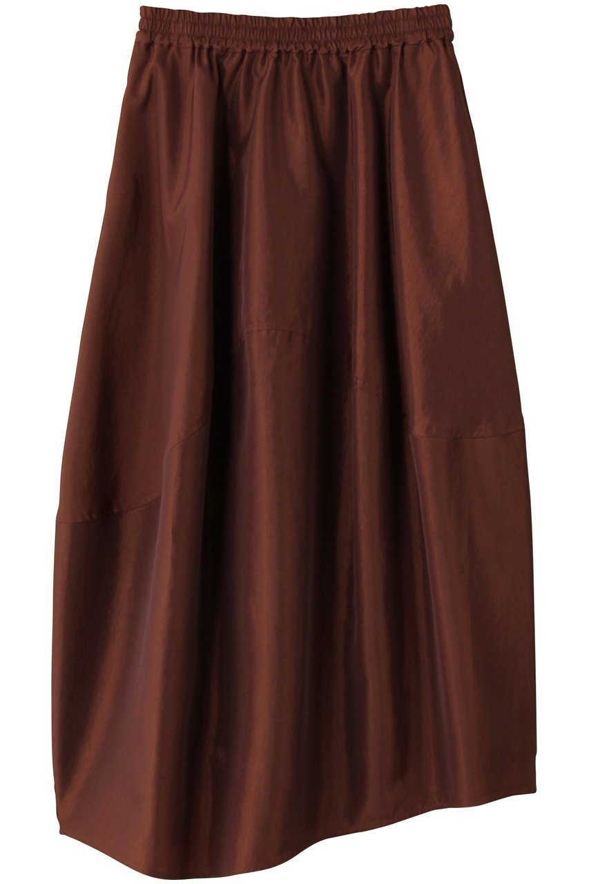 【ランバン オン ブルー/LANVIN en Bleu】のアシンメコクーンタフタスカート 人気、トレンドファッション・服の通販 founy(ファニー) 　ファッション　Fashion　レディースファッション　Fashion for Women　スカート　Skirts　ロングスカート　Long Skirts / Maxi & Midi Skirts　シャンブレー　Chambray, Denim-Like Fabric　タフタ　Taffeta, Structured Fabric　フロント　Front, Front Design　ランダム　Random, Irregular　ロング　Long, Long-Length　エレガント 上品　Elegant　A/W・秋冬　Autumn/Winter　 other-1|ID: prp329100004626495 ipo3291000000035664254