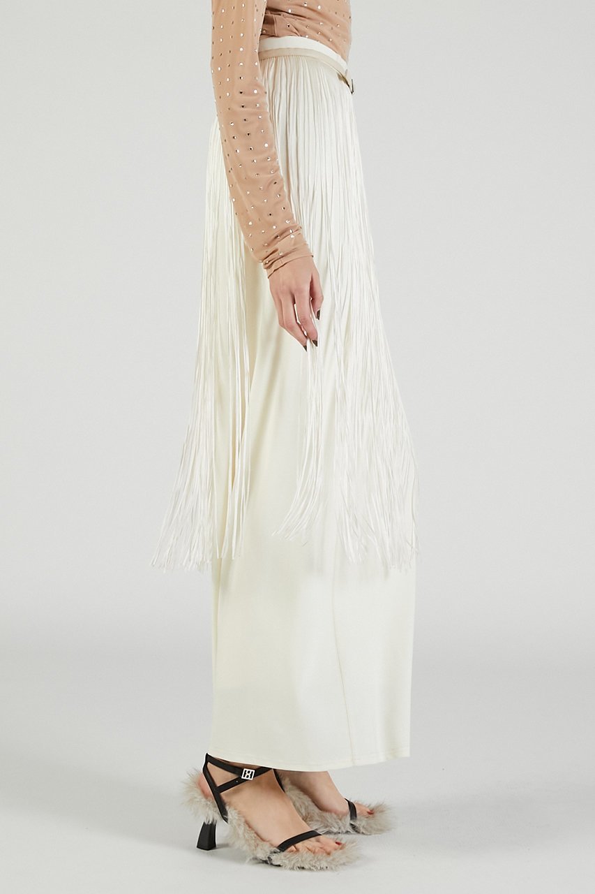 【プランク プロジェクト/PRANK PROJECT】のフリンジベルトスカート / Fringe Belt Skirt 人気、トレンドファッション・服の通販 founy(ファニー) 　ファッション　Fashion　レディースファッション　Fashion for Women　スカート　Skirts　ロングスカート　Long Skirts / Maxi & Midi Skirts　ベルト&ウエストマーク　Belts & Waist Accessories　カットソー　Cut and Sewn Top　ジャケット　Jacket, Outerwear　スウェット / スエット　Sweatshirt, Sweatwear　フィット　Fit, Slim Fit　フリンジ　Fringe, Tassel　ミックス　Mix, Mixed Style　ロング　Long, Long-Length　新作・新入荷　New Arrivals / New In　other-7|ID: prp329100004626497 ipo3291000000033245502