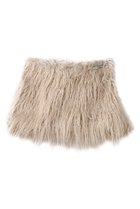 【プランク プロジェクト/PRANK PROJECT】のロングファーミニスカート / Long Faux Mini Skirt WHT(ホワイト)|ID: prp329100004626498 ipo3291000000035664272
