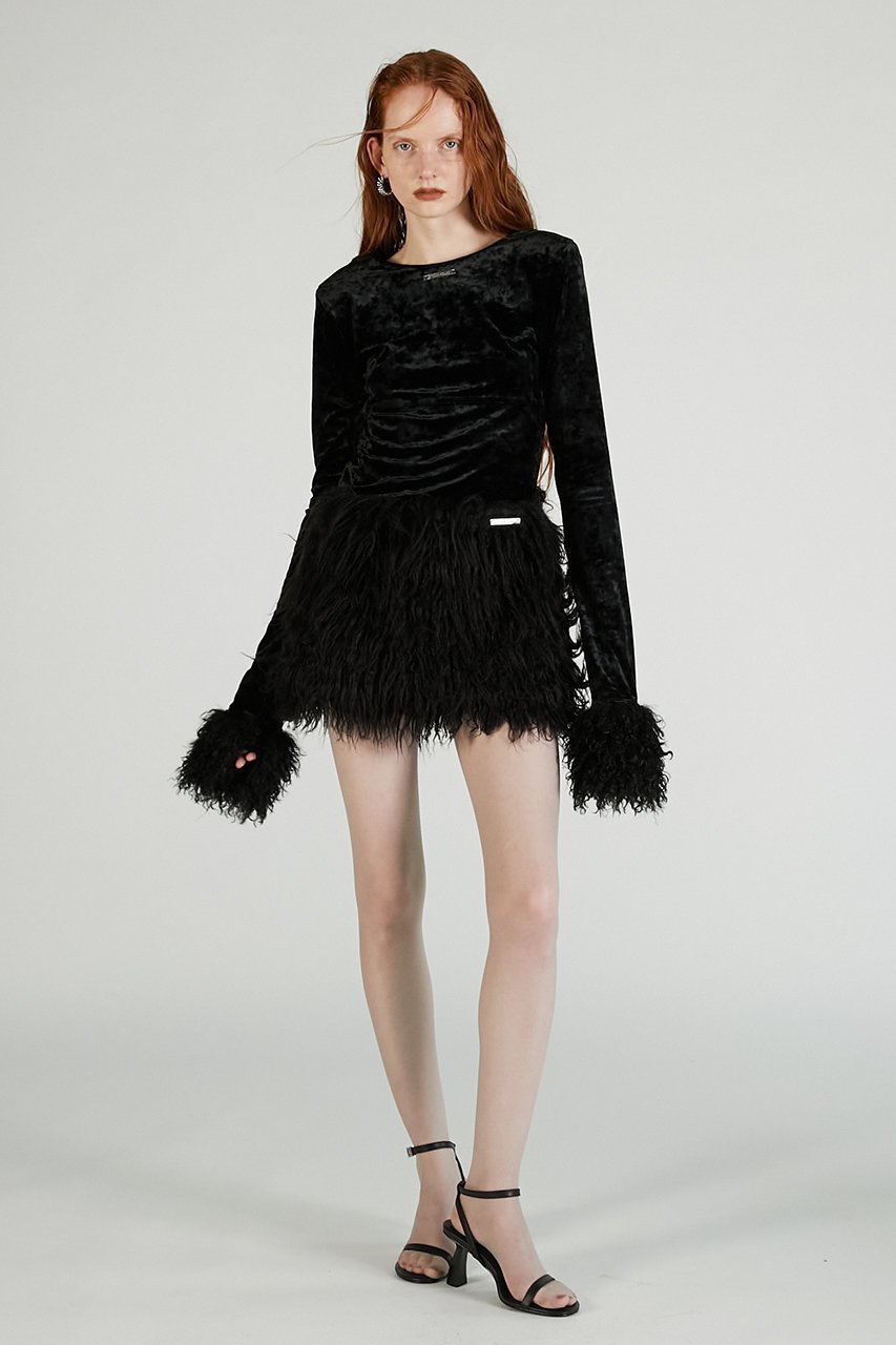 【プランク プロジェクト/PRANK PROJECT】のロングファーミニスカート / Long Faux Mini Skirt 人気、トレンドファッション・服の通販 founy(ファニー) 　ファッション　Fashion　レディースファッション　Fashion for Women　スカート　Skirts　ミニスカート　Mini Skirts　ストレート　Straight, Straight Cut　トレンド　Trend, Trending Now　フェイクファー　Faux Fur, Imitation Fur　ミニスカート　Mini Skirt, Short Skirt　今季　This Season, Current Season　other-7|ID: prp329100004626498 ipo3291000000035860296