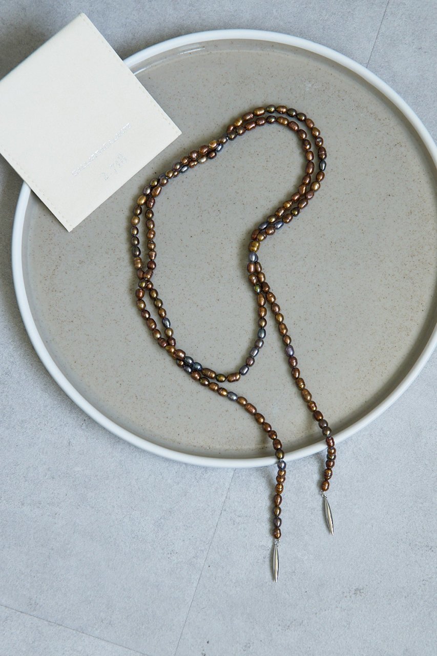 【ガリャルダガランテ/GALLARDAGALANTE】の【25th記念アイテム】【2.718】パールラリエッタネックレス インテリア・キッズ・メンズ・レディースファッション・服の通販 founy(ファニー) 　ファッション　Fashion　レディースファッション　Fashion for Women　ジュエリー　Jewelry　ネックレス　Necklaces & Pendants　シルバー　Silver, Metallic Silver　ジュエリー　Jewelry, Accessories　ネックレス　Necklace, Pendant Necklace　パール　Pearl, Pearl Accent　再入荷　Restock / Back in Stock　ブラウン|ID: prp329100004627436 ipo3291000000035816041