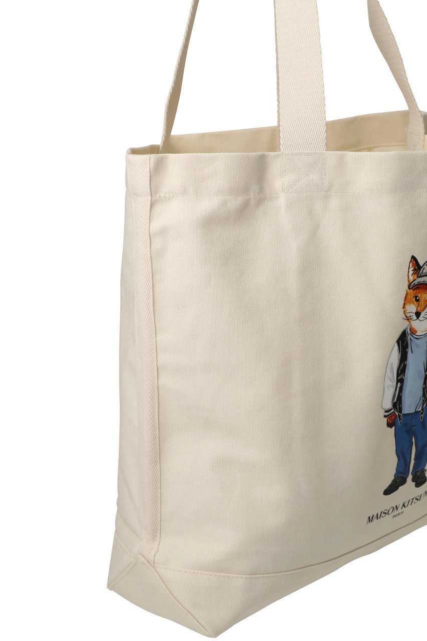 【メゾン キツネ/MAISON KITSUNE】の【UNISEX】DRESSED FOX トートバッグ 人気、トレンドファッション・服の通販 founy(ファニー) 　ファッション　Fashion　レディースファッション　Fashion for Women　ワンピース　Dresses　フォーマル・パーティードレス・結婚式用ドレス　Elegant & Casual Dresses　バッグ　Bags　ユニセックス　Unisex, Genderless　イラスト　Illustration　キャップ　Cap, Baseball Cap　キャンバス　Canvas, Canvas Fabric　クール　Cool, Chic　ポケット　Pocket, Pocket Detail　other-4|ID: prp329100004627442 ipo3291000000035356411