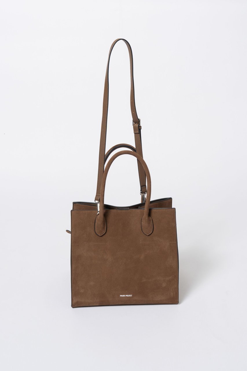 【プランク プロジェクト/PRANK PROJECT】のボックス2WAYトートバッグ / Box 2-Way Tote Bag インテリア・キッズ・メンズ・レディースファッション・服の通販 founy(ファニー) 　ファッション　Fashion　レディースファッション　Fashion for Women　バッグ　Bags　バランス　Balance, Style Balance　ボックス　Boxy, Box Shape　BRN(ブラウン)|ID: prp329100004627452 ipo3291000000033259967