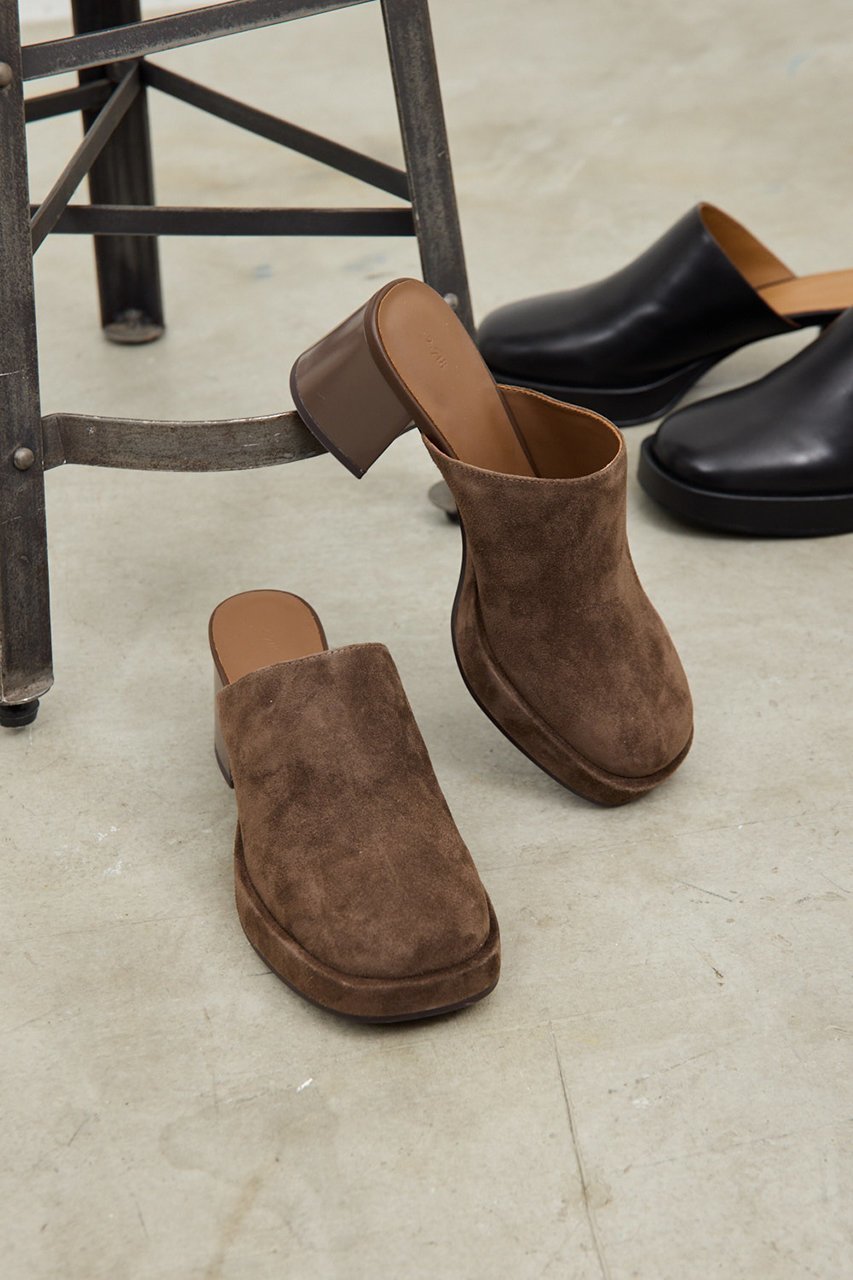 【ガリャルダガランテ/GALLARDAGALANTE】の【2.718】プラットフォームミュール インテリア・キッズ・メンズ・レディースファッション・服の通販 founy(ファニー) 　ファッション　Fashion　レディースファッション　Fashion for Women　サンダル　Sandals, Summer Shoes　スニーカー　Sneakers, Trainers　タイツ　Tights, Legwear　トレンド　Trend, Trending Now　ブラウン|ID: prp329100004627463 ipo3291000000035356485