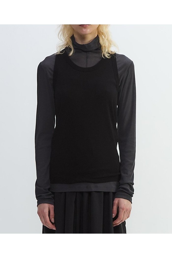 【プレインピープル/PLAIN PEOPLE】のシア―ハイツイストフライスタンクトップレイヤードTシャツ インテリア・キッズ・メンズ・レディースファッション・服の通販 founy(ファニー) https://founy.com/ ファッション Fashion レディースファッション Fashion for Women トップス・カットソー Cut & Sew Tops シャツ・ブラウス・オフィスカジュアル Elegant Blouses & Button-Ups ロングTシャツ・Tシャツ Longline T-Shirts & Tees カットソー・ベーシックTシャツ Cut-and-Sewn Tops / Stretch Tees & Basics 2025年 2025 2025-2026秋冬・A/W Autumn/Winter 2025–26 AW25–26 インナー Innerwear スリーブ Sleeve, Long Sleeve / Short Sleeve タンク Tank Top, Sleeveless Top タートル Turtleneck, Turtle Collar フロント Front, Front Design ベーシック Basic, Essential ロング Long, Long-Length A/W・秋冬 Autumn/Winter |ID: prp329100004627477 ipo3291000000033260154