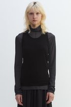 【プレインピープル/PLAIN PEOPLE】のシア―ハイツイストフライスタンクトップレイヤードTシャツ グレー×ブラック|ID: prp329100004627477 ipo3291000000033260154