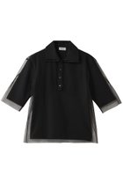 【チカ キサダ/CHIKA KISADA】のチュール レイヤー 襟付きプルオーバー ブラック|ID: prp329100004627478 ipo3291000000035356542