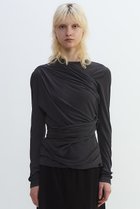 【プレインピープル/PLAIN PEOPLE】のシア―ハイツイストフライスショール型レイヤードTシャツ グレー|ID: prp329100004627480 ipo3291000000033260176