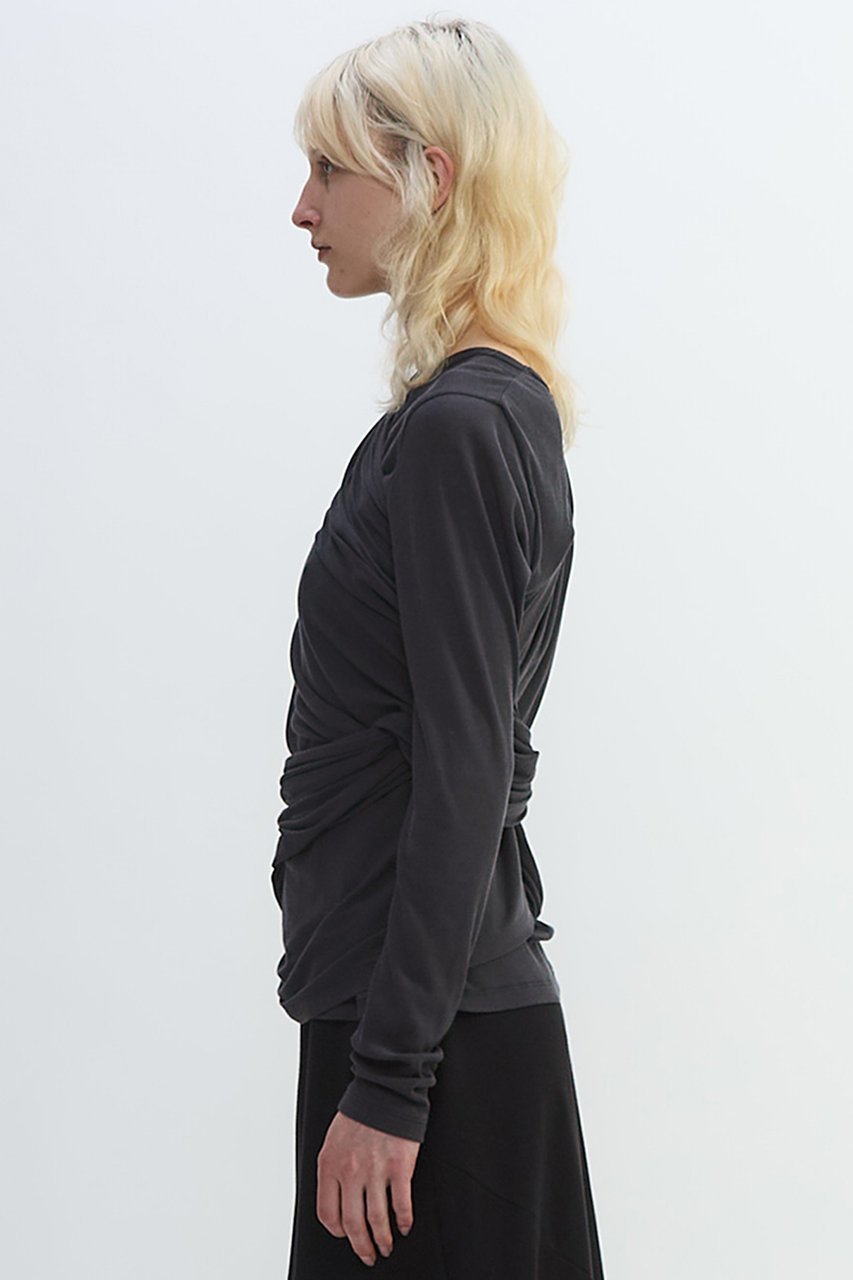 【プレインピープル/PLAIN PEOPLE】のシア―ハイツイストフライスショール型レイヤードTシャツ 人気、トレンドファッション・服の通販 founy(ファニー) 　ファッション　Fashion　レディースファッション　Fashion for Women　トップス・カットソー　Cut & Sew Tops　シャツ・ブラウス・オフィスカジュアル　Elegant Blouses & Button-Ups　ロングTシャツ・Tシャツ　Longline T-Shirts & Tees　カットソー・ベーシックTシャツ　Cut-and-Sewn Tops / Stretch Tees & Basics　2025年　2025　2025-2026秋冬・A/W　Autumn/Winter 2025–26 AW25–26　ショール　Shawl, Wrap　スリーブ　Sleeve, Long Sleeve / Short Sleeve　ドレープ　Drape, Draping Fabric　ベスト　Vest, Waistcoat　ベーシック　Basic, Essential　ロング　Long, Long-Length　A/W・秋冬　Autumn/Winter　長袖　Long Sleeve, Full Sleeve　other-2|ID: prp329100004627480 ipo3291000000033260177