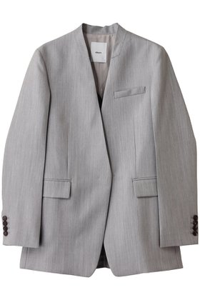【エブール/ebure】のライトシャンブレーウール ノーカラージャケット 人気、トレンドファッション・服の通販 founy(ファニー) ファッション Fashion レディースファッション Fashion for Women アウター Coat / Outerwear Collection レディースジャケット・軽アウター Jackets ノーカラージャケット / シンプル上品コーデ Collarless Jackets クラシカル Classical, Vintage-Inspired シャンブレー Chambray, Denim-Like Fabric ジャケット Jacket, Outerwear マニッシュ Mannish, Boyish |ID:prp329100004627486