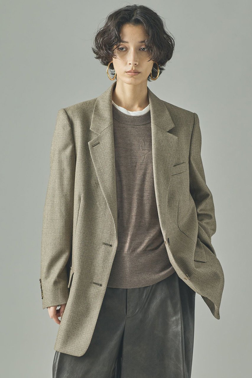 【カレンソロジー/Curensology】のガンクラブチェックジャケット インテリア・キッズ・メンズ・レディースファッション・服の通販 founy(ファニー) 　ファッション　Fashion　レディースファッション　Fashion for Women　アウター　Coat / Outerwear Collection　レディースジャケット・軽アウター　Jackets　2025年　2025　2025-2026秋冬・A/W　Autumn/Winter 2025–26 AW25–26　ジャケット　Jacket, Outerwear　チェック　Check, Plaid, Tartan　デニム　Denim, Jeans Material　エレガント 上品　Elegant　A/W・秋冬　Autumn/Winter　ベージュ|ID: prp329100004627487 ipo3291000000033260231