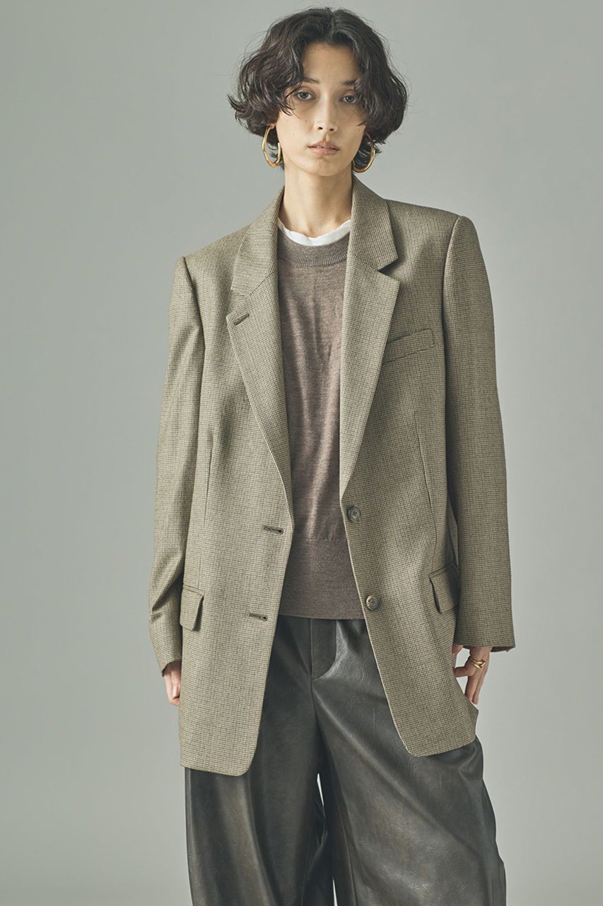 【カレンソロジー/Curensology】のガンクラブチェックジャケット 人気、トレンドファッション・服の通販 founy(ファニー) 　ファッション　Fashion　レディースファッション　Fashion for Women　アウター　Coat / Outerwear Collection　レディースジャケット・軽アウター　Jackets　2025年　2025　2025-2026秋冬・A/W　Autumn/Winter 2025–26 AW25–26　ジャケット　Jacket, Outerwear　チェック　Check, Plaid, Tartan　デニム　Denim, Jeans Material　エレガント 上品　Elegant　A/W・秋冬　Autumn/Winter　other-2|ID: prp329100004627487 ipo3291000000033260232