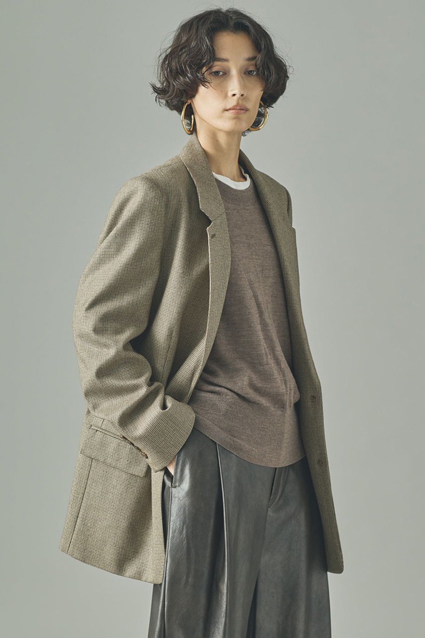 【カレンソロジー/Curensology】のガンクラブチェックジャケット 人気、トレンドファッション・服の通販 founy(ファニー) 　ファッション　Fashion　レディースファッション　Fashion for Women　アウター　Coat / Outerwear Collection　レディースジャケット・軽アウター　Jackets　2025年　2025　2025-2026秋冬・A/W　Autumn/Winter 2025–26 AW25–26　ジャケット　Jacket, Outerwear　チェック　Check, Plaid, Tartan　デニム　Denim, Jeans Material　エレガント 上品　Elegant　A/W・秋冬　Autumn/Winter　other-3|ID: prp329100004627487 ipo3291000000033260233