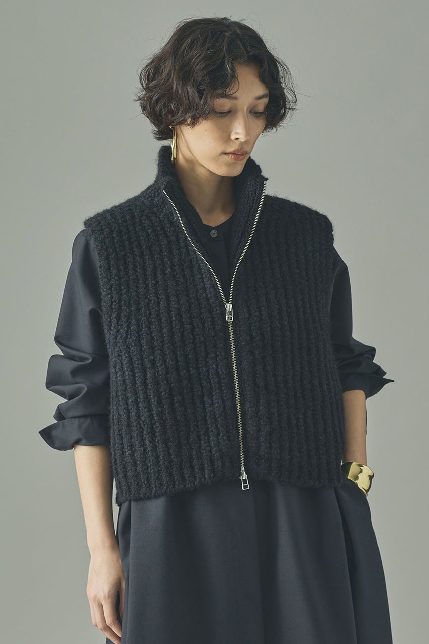 【カレンソロジー/Curensology】のブークレジップニットベスト 人気、トレンドファッション・服の通販 founy(ファニー) 　ファッション　Fashion　レディースファッション　Fashion for Women　アウター　Coat / Outerwear Collection　レディースジャケット・軽アウター　Jackets　2025年　2025　2025-2026秋冬・A/W　Autumn/Winter 2025–26 AW25–26　おすすめ　Recommended / Our Picks　インナー　Innerwear　カットソー　Cut and Sewn Top　ジャケット　Jacket, Outerwear　ベスト　Vest, Waistcoat　畦　Ribbed Knit　A/W・秋冬　Autumn/Winter　other-3|ID: prp329100004627488 ipo3291000000033260247