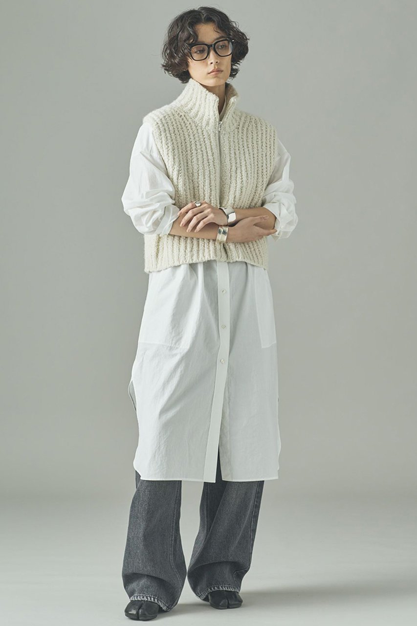 【カレンソロジー/Curensology】のブークレジップニットベスト 人気、トレンドファッション・服の通販 founy(ファニー) 　ファッション　Fashion　レディースファッション　Fashion for Women　アウター　Coat / Outerwear Collection　レディースジャケット・軽アウター　Jackets　おすすめ　Recommended / Our Picks　インナー　Innerwear　カットソー　Cut and Sewn Top　ジャケット　Jacket, Outerwear　ベスト　Vest, Waistcoat　畦　Ribbed Knit　other-5|ID: prp329100004627488 ipo3291000000035644842