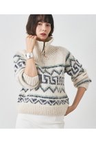 【ウィムガゼット/Whim Gazette】の【BSBEE】カウチンZIP ニット オフホワイト|ID: prp329100004627490 ipo3291000000036203019