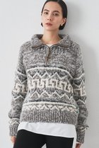 【ウィムガゼット/Whim Gazette】の【BSBEE】カウチンZIP ニット ブラウン|ID: prp329100004627490 ipo3291000000036203021