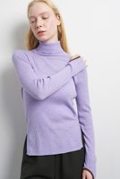 【ランバン オン ブルー/LANVIN en Bleu】のカラーポイントリブタートル 人気、トレンドファッション・服の通販 founy(ファニー) ファッション Fashion レディースファッション Fashion for Women トップス・カットソー Cut & Sew Tops ニット Knit Tops & Sweaters カジュアルプルオーバー・ニットトップス Pullovers & Knit Tops / Casual Pullovers インナー Innerwear コンパクト Compact, Small Size スリット Slit, Slit Detail ファブリック Fabric, Textile フィット Fit, Slim Fit ワンポイント One Point, Statement Accent 今季 This Season, Current Season 冬 Winter / This Winter 定番 Standard, Basic Item 新作・新入荷 New Arrivals / New In 軽量 Lightweight, Ultra Light |ID:prp329100004627491