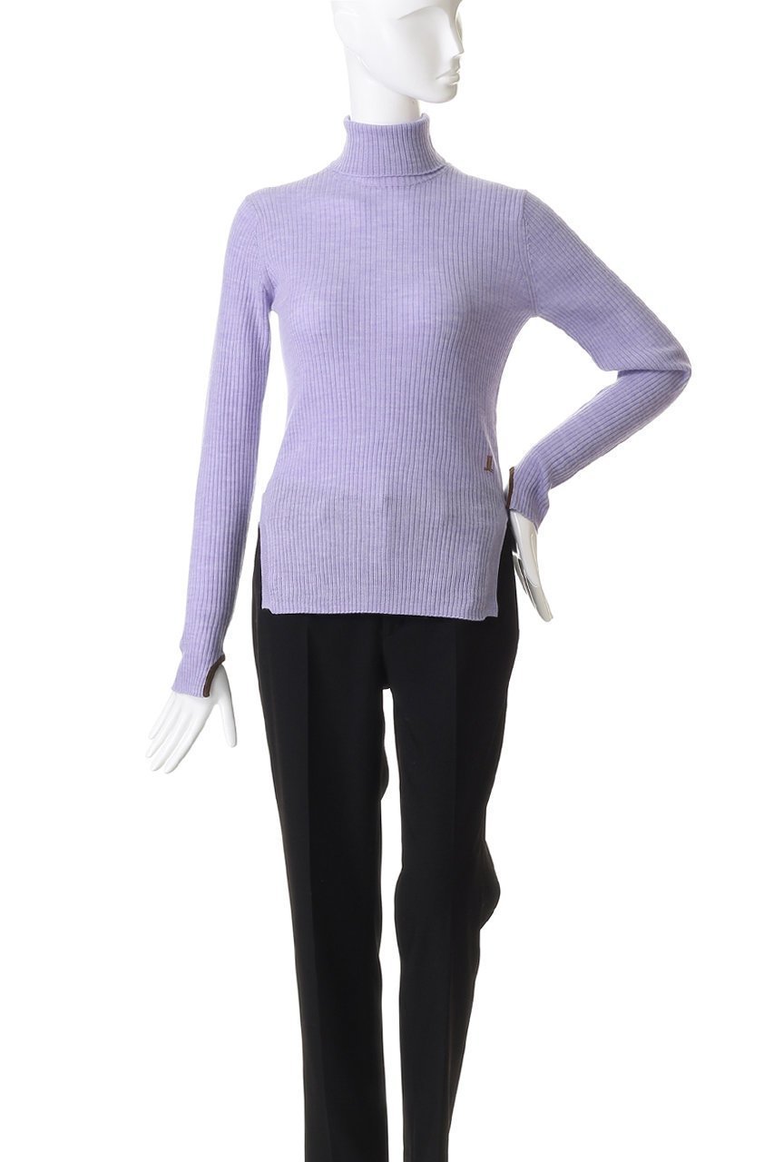 【ランバン オン ブルー/LANVIN en Bleu】のカラーポイントリブタートル 人気、トレンドファッション・服の通販 founy(ファニー)  ファッション Fashion レディースファッション Fashion for Women トップス・カットソー Cut & Sew Tops ニット Knit Tops & Sweaters カジュアルプルオーバー・ニットトップス Pullovers & Knit Tops / Casual Pullovers インナー Innerwear コンパクト Compact, Small Size スリット Slit, Slit Detail ファブリック Fabric, Textile フィット Fit, Slim Fit ワンポイント One Point, Statement Accent 今季 This Season, Current Season 冬 Winter / This Winter 定番 Standard, Basic Item 軽量 Lightweight, Ultra Light other-5|ID: prp329100004627491 ipo3291000000034229873