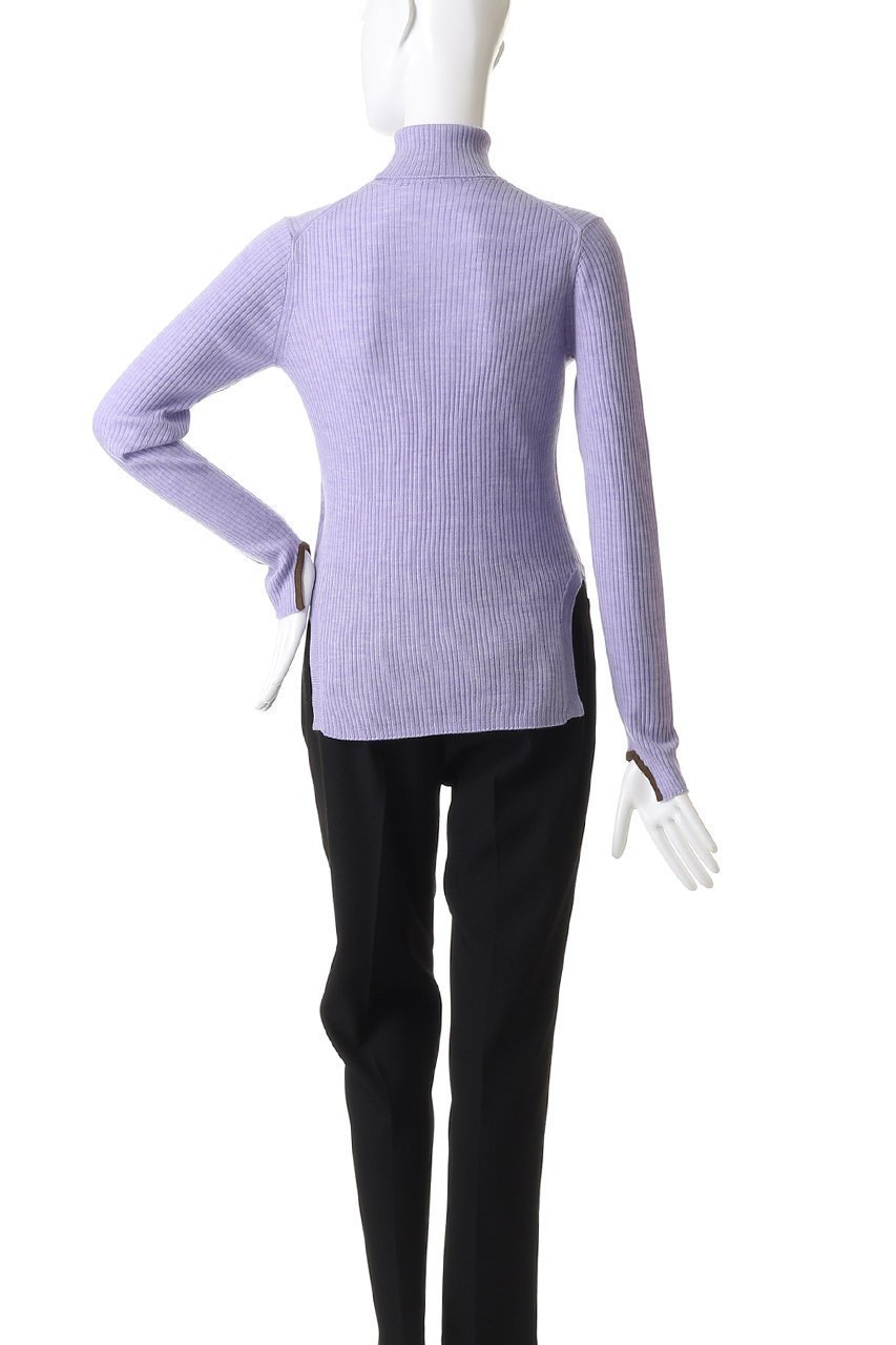 【ランバン オン ブルー/LANVIN en Bleu】のカラーポイントリブタートル 人気、トレンドファッション・服の通販 founy(ファニー)  ファッション Fashion レディースファッション Fashion for Women トップス・カットソー Cut & Sew Tops ニット Knit Tops & Sweaters カジュアルプルオーバー・ニットトップス Pullovers & Knit Tops / Casual Pullovers インナー Innerwear コンパクト Compact, Small Size スリット Slit, Slit Detail ファブリック Fabric, Textile フィット Fit, Slim Fit ワンポイント One Point, Statement Accent 今季 This Season, Current Season 冬 Winter / This Winter 定番 Standard, Basic Item 軽量 Lightweight, Ultra Light other-7|ID: prp329100004627491 ipo3291000000034229875