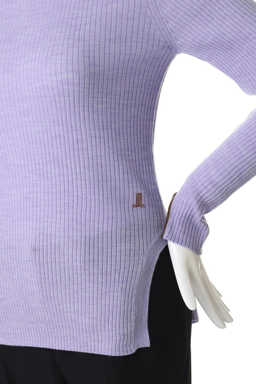 【ランバン オン ブルー/LANVIN en Bleu】のカラーポイントリブタートル 人気、トレンドファッション・服の通販 founy(ファニー)  ファッション Fashion レディースファッション Fashion for Women トップス・カットソー Cut & Sew Tops ニット Knit Tops & Sweaters カジュアルプルオーバー・ニットトップス Pullovers & Knit Tops / Casual Pullovers インナー Innerwear コンパクト Compact, Small Size スリット Slit, Slit Detail ファブリック Fabric, Textile フィット Fit, Slim Fit ワンポイント One Point, Statement Accent 今季 This Season, Current Season 冬 Winter / This Winter 定番 Standard, Basic Item 軽量 Lightweight, Ultra Light other-8|ID: prp329100004627491 ipo3291000000034229876