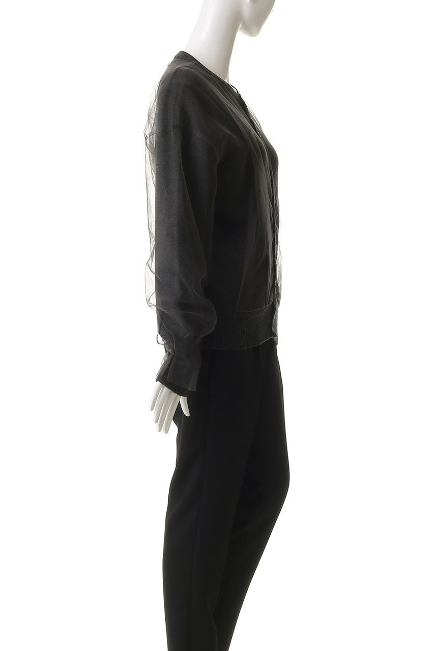 【チカ キサダ/CHIKA KISADA】のチュール レイヤー キャット刺しゅう カーディガン 人気、トレンドファッション・服の通販 founy(ファニー) 　ファッション　Fashion　レディースファッション　Fashion for Women　トップス・カットソー　Cut & Sew Tops　ニット　Knit Tops & Sweaters　カーディガン・羽織り　Layered Style Cardigans　2025年　2025　2025-2026秋冬・A/W　Autumn/Winter 2025–26 AW25–26　カーディガン　Cardigan, Knitwear　シンプル　Simple, Minimal　チュール　Tulip, Tulip Motif　A/W・秋冬　Autumn/Winter　other-3|ID: prp329100004627492 ipo3291000000033260285