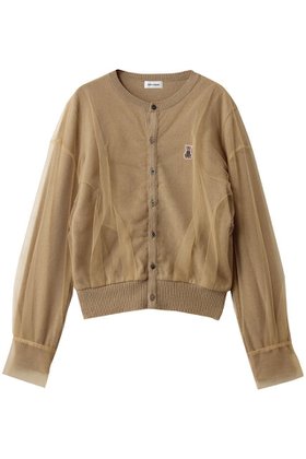 【チカ キサダ/CHIKA KISADA】のチュール レイヤー キャット刺しゅう カーディガン 人気、トレンドファッション・服の通販 founy(ファニー) ファッション Fashion レディースファッション Fashion for Women トップス・カットソー Cut & Sew Tops ニット Knit Tops & Sweaters カーディガン・羽織り Layered Style Cardigans カーディガン Cardigan, Knitwear シンプル Simple, Minimal チュール Tulip, Tulip Motif |ID:prp329100004627492