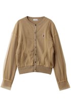 【チカ キサダ/CHIKA KISADA】のチュール レイヤー キャット刺しゅう カーディガン キャメル|ID: prp329100004627492 ipo3291000000036203029