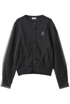 【チカ キサダ/CHIKA KISADA】のチュール レイヤー キャット刺しゅう カーディガン グレー|ID: prp329100004627492 ipo3291000000036203031