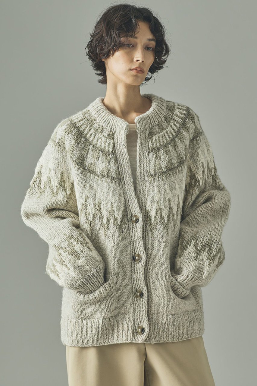 【カレンソロジー/Curensology】のノルディックカーディガン 人気、トレンドファッション・服の通販 founy(ファニー) 　ファッション　Fashion　レディースファッション　Fashion for Women　トップス・カットソー　Cut & Sew Tops　ニット　Knit Tops & Sweaters　カーディガン・羽織り　Layered Style Cardigans　2025年　2025　2025-2026秋冬・A/W　Autumn/Winter 2025–26 AW25–26　カーディガン　Cardigan, Knitwear　スラックス　Slacks, Dress Pants　フレア　Flare, Flared　ベーシック　Basic, Essential　ワイド　Wide, Wide Fit　エレガント 上品　Elegant　手編み　Hand-Knitted, Handmade Knit　A/W・秋冬　Autumn/Winter　 other-1|ID: prp329100004627493 ipo3291000000033260288