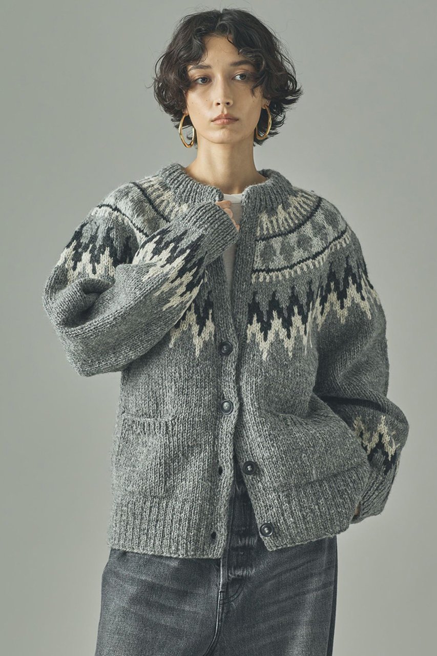 【カレンソロジー/Curensology】のノルディックカーディガン 人気、トレンドファッション・服の通販 founy(ファニー) 　ファッション　Fashion　レディースファッション　Fashion for Women　トップス・カットソー　Cut & Sew Tops　ニット　Knit Tops & Sweaters　カーディガン・羽織り　Layered Style Cardigans　2025年　2025　2025-2026秋冬・A/W　Autumn/Winter 2025–26 AW25–26　カーディガン　Cardigan, Knitwear　スラックス　Slacks, Dress Pants　フレア　Flare, Flared　ベーシック　Basic, Essential　ワイド　Wide, Wide Fit　エレガント 上品　Elegant　手編み　Hand-Knitted, Handmade Knit　A/W・秋冬　Autumn/Winter　other-2|ID: prp329100004627493 ipo3291000000033260292