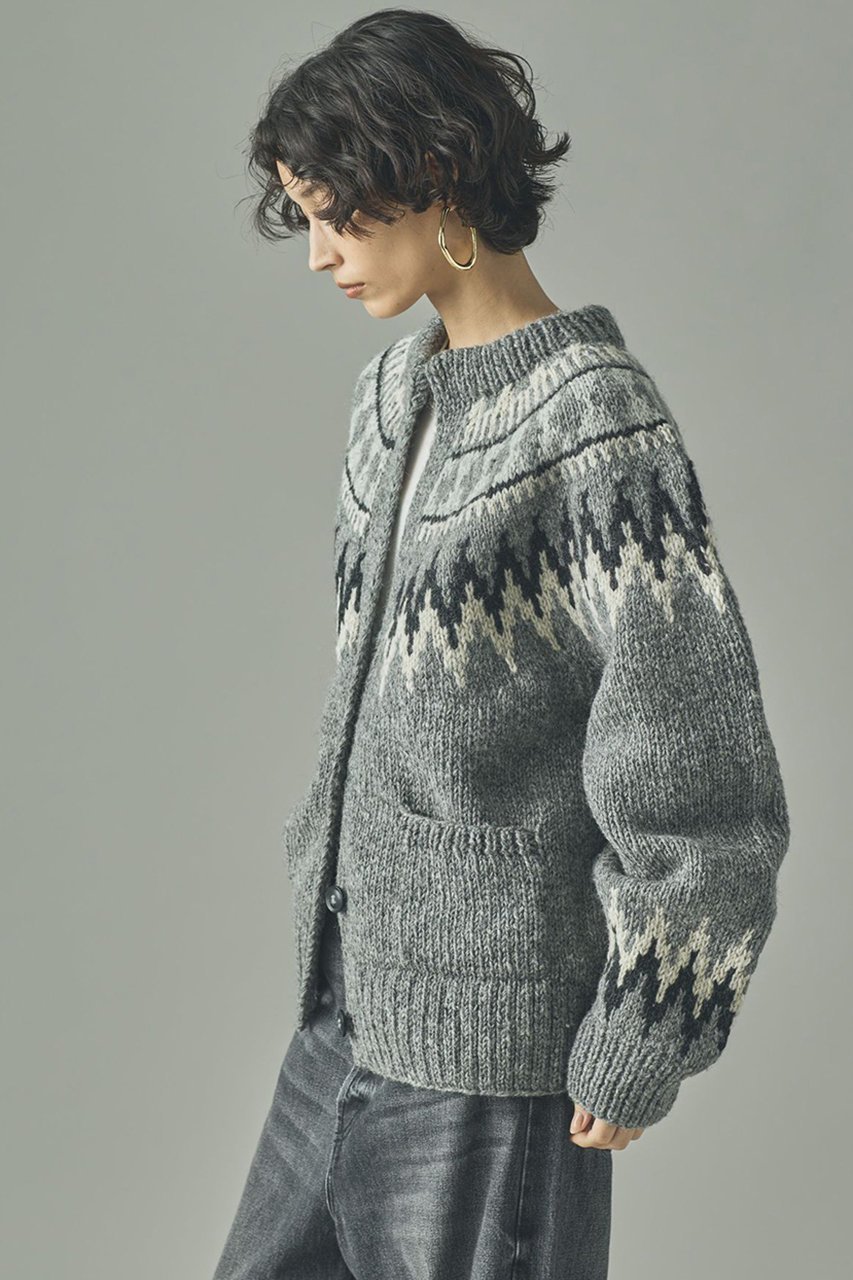 【カレンソロジー/Curensology】のノルディックカーディガン 人気、トレンドファッション・服の通販 founy(ファニー) 　ファッション　Fashion　レディースファッション　Fashion for Women　トップス・カットソー　Cut & Sew Tops　ニット　Knit Tops & Sweaters　カーディガン・羽織り　Layered Style Cardigans　2025年　2025　2025-2026秋冬・A/W　Autumn/Winter 2025–26 AW25–26　カーディガン　Cardigan, Knitwear　スラックス　Slacks, Dress Pants　フレア　Flare, Flared　ベーシック　Basic, Essential　ワイド　Wide, Wide Fit　エレガント 上品　Elegant　手編み　Hand-Knitted, Handmade Knit　A/W・秋冬　Autumn/Winter　other-3|ID: prp329100004627493 ipo3291000000033260293