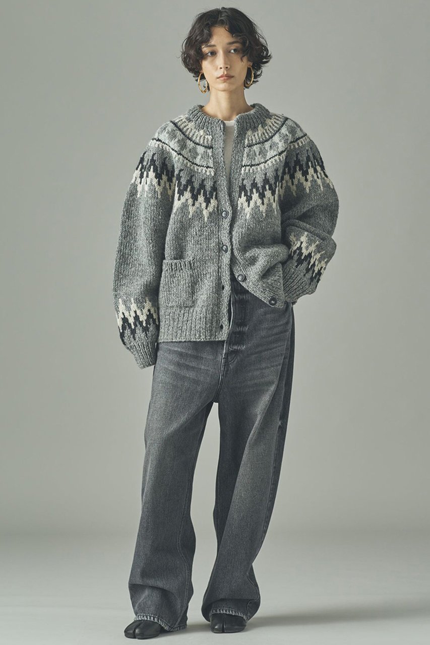 【カレンソロジー/Curensology】のノルディックカーディガン 人気、トレンドファッション・服の通販 founy(ファニー) 　ファッション　Fashion　レディースファッション　Fashion for Women　トップス・カットソー　Cut & Sew Tops　ニット　Knit Tops & Sweaters　カーディガン・羽織り　Layered Style Cardigans　2025年　2025　2025-2026秋冬・A/W　Autumn/Winter 2025–26 AW25–26　カーディガン　Cardigan, Knitwear　スラックス　Slacks, Dress Pants　フレア　Flare, Flared　ベーシック　Basic, Essential　ワイド　Wide, Wide Fit　エレガント 上品　Elegant　手編み　Hand-Knitted, Handmade Knit　A/W・秋冬　Autumn/Winter　other-5|ID: prp329100004627493 ipo3291000000033260295