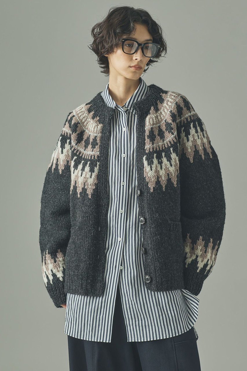 【カレンソロジー/Curensology】のノルディックカーディガン 人気、トレンドファッション・服の通販 founy(ファニー) ファッション Fashion レディースファッション Fashion for Women トップス・カットソー Cut & Sew Tops ニット Knit Tops & Sweaters カーディガン・羽織り Layered Style Cardigans カーディガン Cardigan, Knitwear スラックス Slacks, Dress Pants フレア Flare, Flared ベーシック Basic, Essential ワイド Wide, Wide Fit エレガント 上品 Elegant 手編み Hand-Knitted, Handmade Knit other-2|ID: prp329100004627493 ipo3291000000035515563