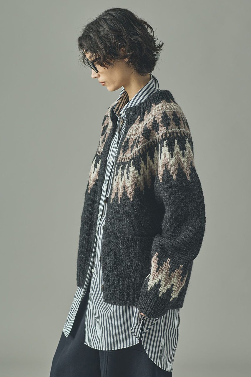 【カレンソロジー/Curensology】のノルディックカーディガン 人気、トレンドファッション・服の通販 founy(ファニー) ファッション Fashion レディースファッション Fashion for Women トップス・カットソー Cut & Sew Tops ニット Knit Tops & Sweaters カーディガン・羽織り Layered Style Cardigans カーディガン Cardigan, Knitwear スラックス Slacks, Dress Pants フレア Flare, Flared ベーシック Basic, Essential ワイド Wide, Wide Fit エレガント 上品 Elegant 手編み Hand-Knitted, Handmade Knit other-3|ID: prp329100004627493 ipo3291000000035515564